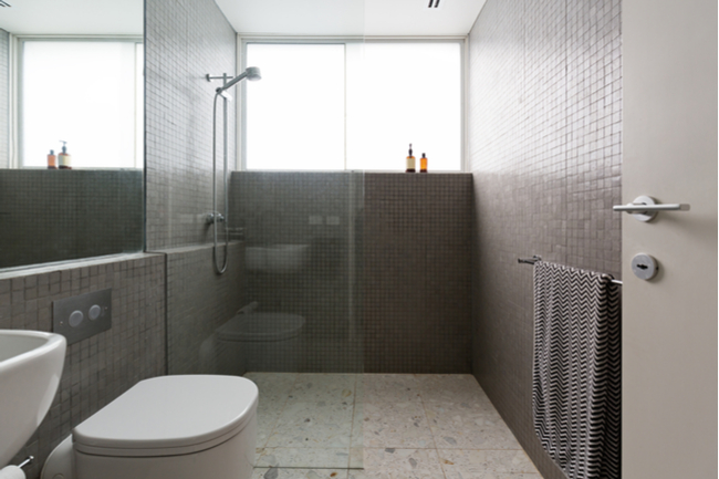 Curbless shower enclosures are safer for seniors or those with mobility issues.