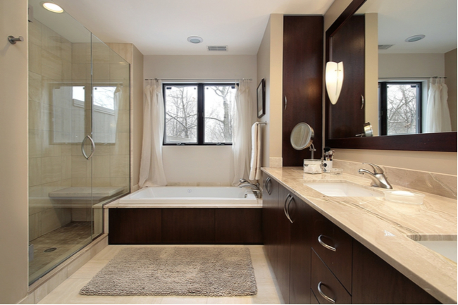 Different types of glass shower doors use tempered glass.